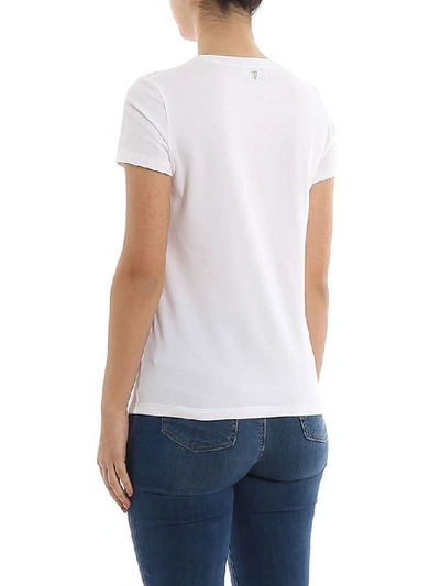 Shop Dondup Women's White Cotton T-shirt