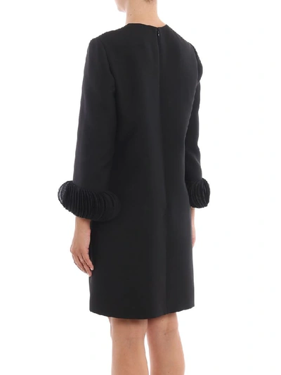 Shop Valentino Women's Black Wool Dress