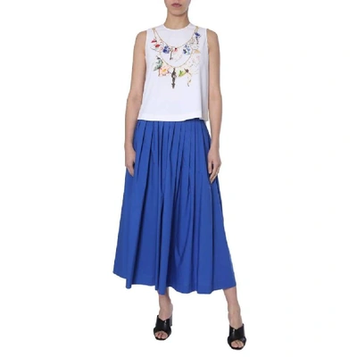 Shop Boutique Moschino Women's Blue Cotton Skirt