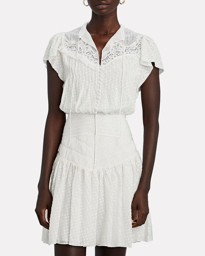 Shop Jonathan Simkhai Everly Lace Mini Dress In White