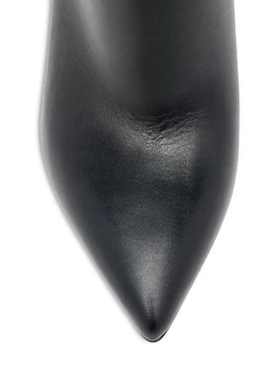 Valentino Garavani Beaded Leather & Suede Mid-calf Boots In Black ...
