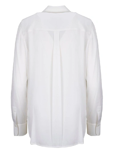 Shop Vince Women's White Silk Shirt