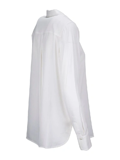 Shop Vince Women's White Silk Shirt