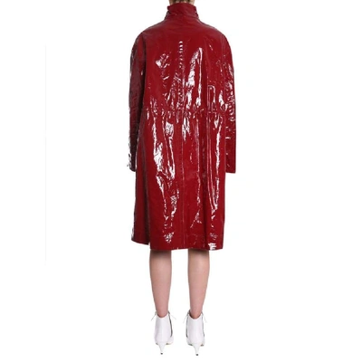 Shop Isabel Marant Women's Burgundy Polyurethane Trench Coat