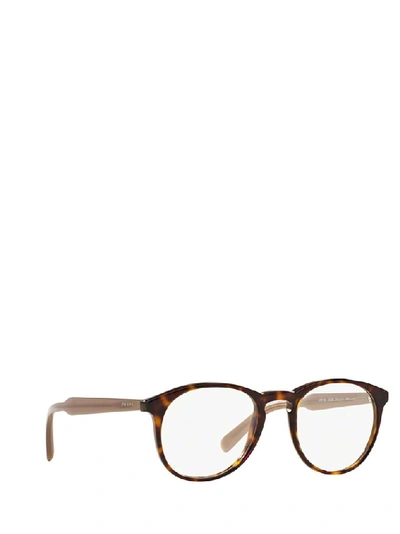 Shop Prada Men's Brown Acetate Glasses