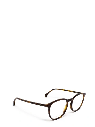 Shop Gucci Men's Brown Acetate Glasses