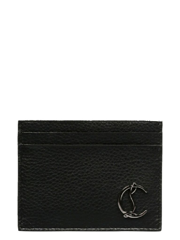 mens black leather card holder