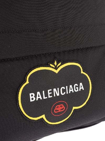 Shop Balenciaga Men's Black Fabric Backpack