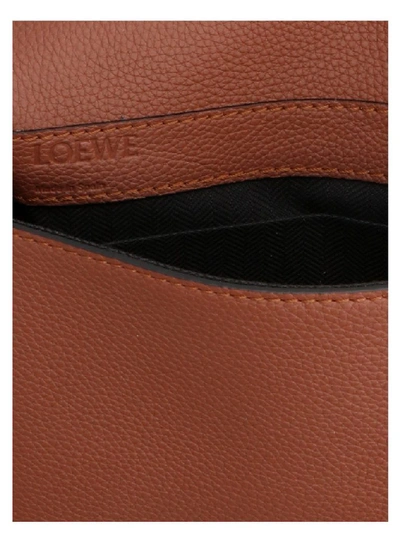 Shop Loewe Men's Brown Leather Belt Bag