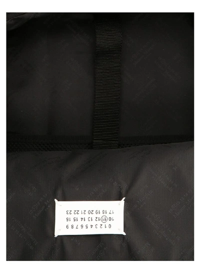 Shop Maison Margiela Men's Black Polyester Backpack