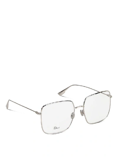 Shop Dior Women's Silver Metal Glasses