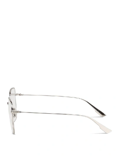 Shop Dior Women's Silver Metal Glasses