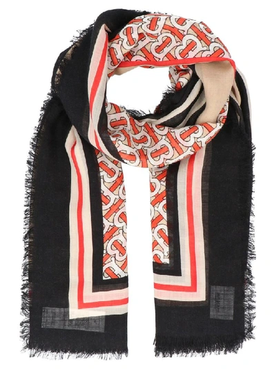 Shop Burberry Women's Multicolor Wool Foulard