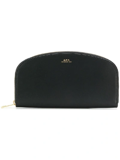 Shop Apc A.p.c. Women's Black Leather Wallet