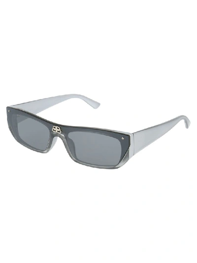 Shop Balenciaga Women's Grey Acetate Sunglasses