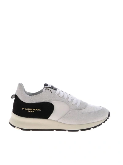 Shop Philippe Model Women's White Suede Sneakers