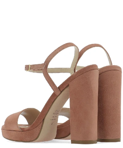 Shop Stuart Weitzman Women's Brown Leather Sandals