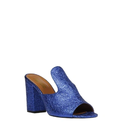 Shop Paris Texas Women's Blue Leather Sandals