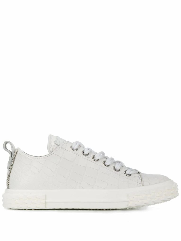 Giuseppe Zanotti Design Women's White Leather Sneakers | ModeSens