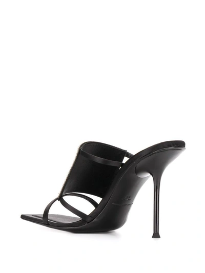 Shop Alexander Wang Women's Black Leather Sandals