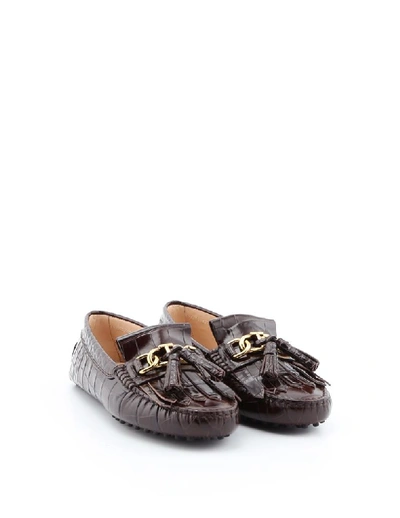Shop Tod's Women's Brown Leather Loafers