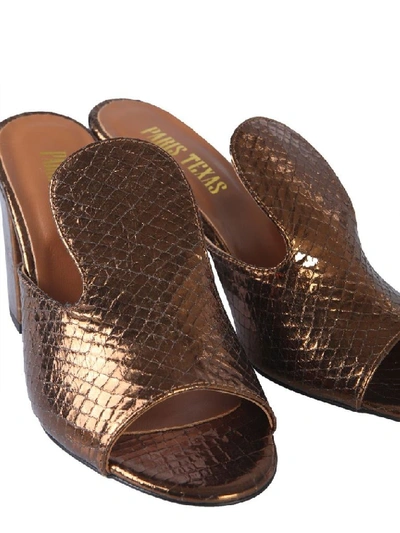 Shop Paris Texas Women's Bronze Leather Sandals
