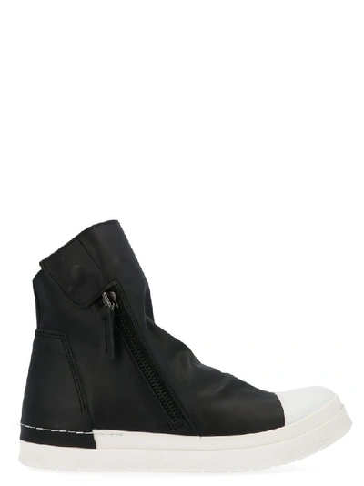 Shop Cinzia Araia Men's Black Leather Hi Top Sneakers