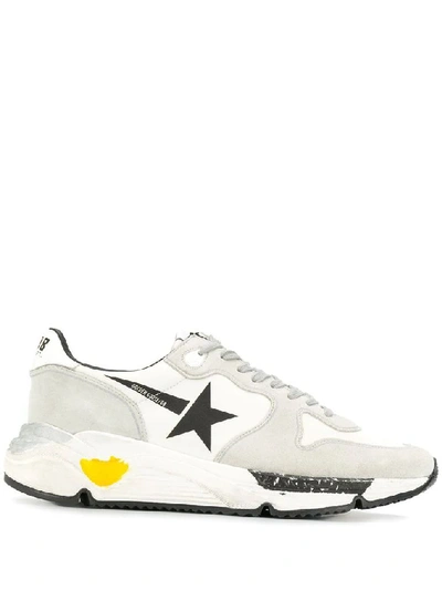 Shop Golden Goose Men's White Leather Sneakers