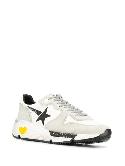 Shop Golden Goose Men's White Leather Sneakers