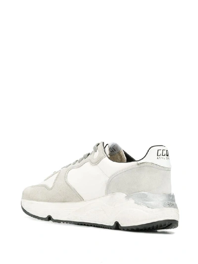 Shop Golden Goose Men's White Leather Sneakers