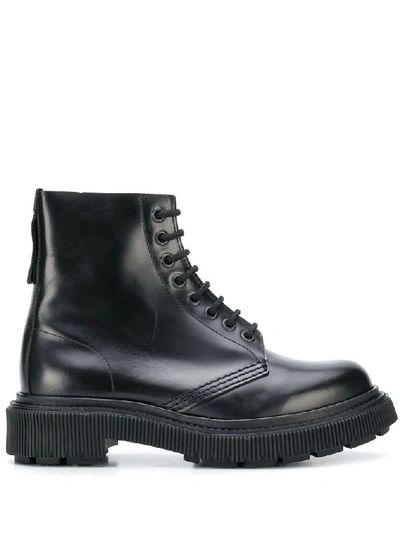 Shop Adieu Paris Men's Black Leather Ankle Boots