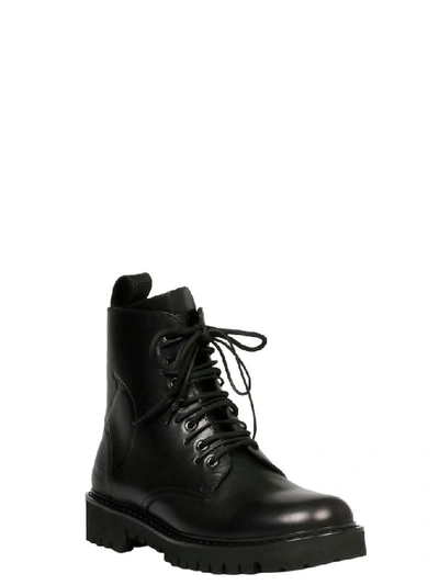 Shop Valentino Men's Black Leather Ankle Boots