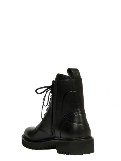 Shop Valentino Men's Black Leather Ankle Boots