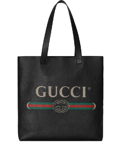 Shop Gucci Women's Black Leather Tote