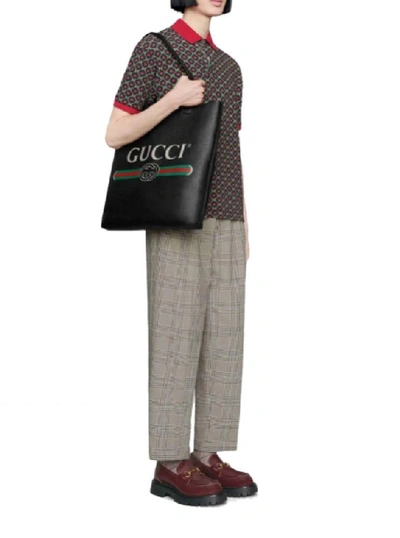 Shop Gucci Women's Black Leather Tote