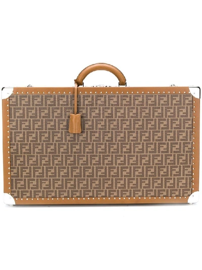 Shop Fendi Women's Brown Leather Travel Bag