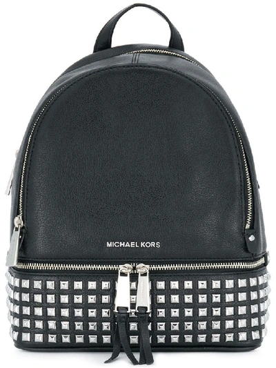 Shop Michael Michael Kors Michael Kors Women's Black Leather Backpack