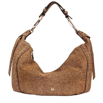Shop Borbonese Women's Brown Leather Shoulder Bag