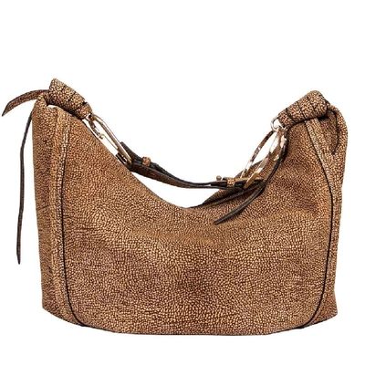 Shop Borbonese Women's Brown Leather Shoulder Bag