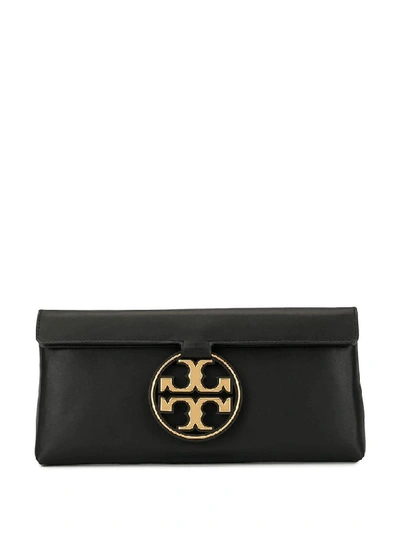 Shop Tory Burch Women's Black Leather Pouch