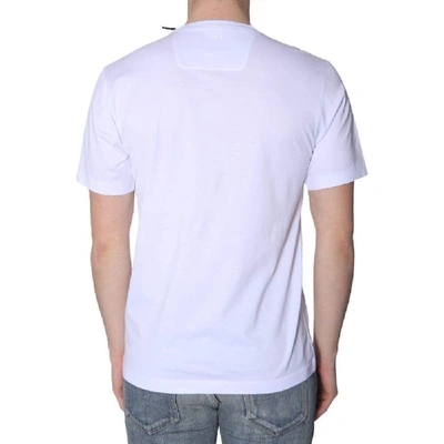 Shop Z Zegna Men's White Cotton T-shirt