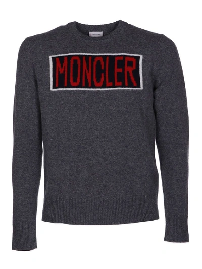 Shop Moncler Men's Grey Wool Sweater