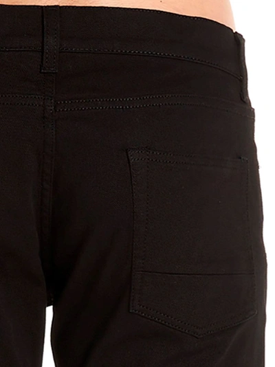 Shop Alexander Mcqueen Men's Black Cotton Jeans
