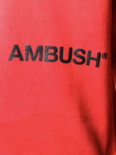 Shop Ambush Men's Red Cotton Sweatshirt