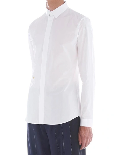 Shop Dior Men's White Cotton Shirt