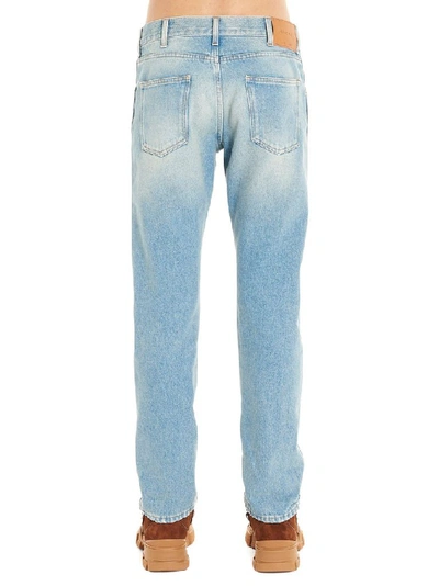 Shop Gucci Men's Light Blue Cotton Jeans