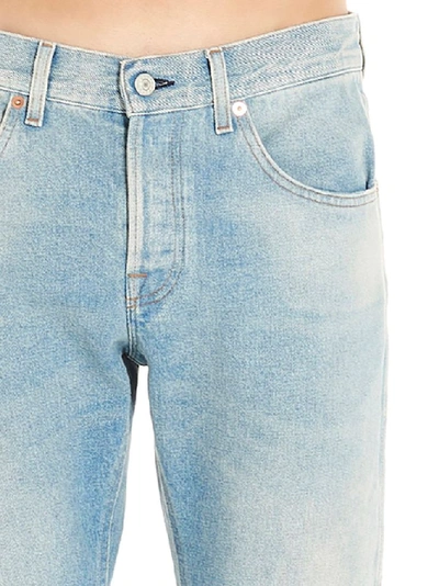 Shop Gucci Men's Light Blue Cotton Jeans