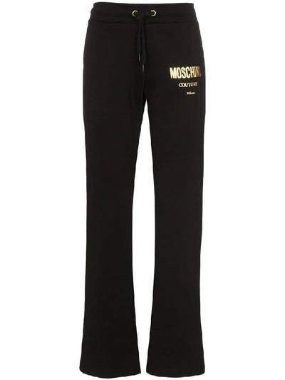 Shop Moschino Men's Black Cotton Joggers