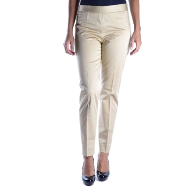 Shop Moschino Women's Gold Cotton Pants