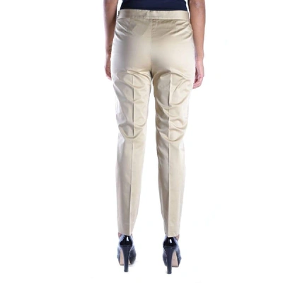 Shop Moschino Women's Gold Cotton Pants